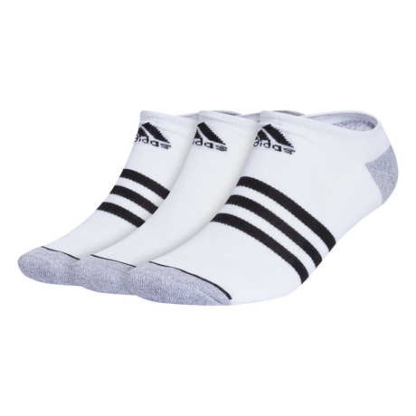 adidas Men's Cushioned 3-Stripe 3.0 3-Pack No Show Sock-1