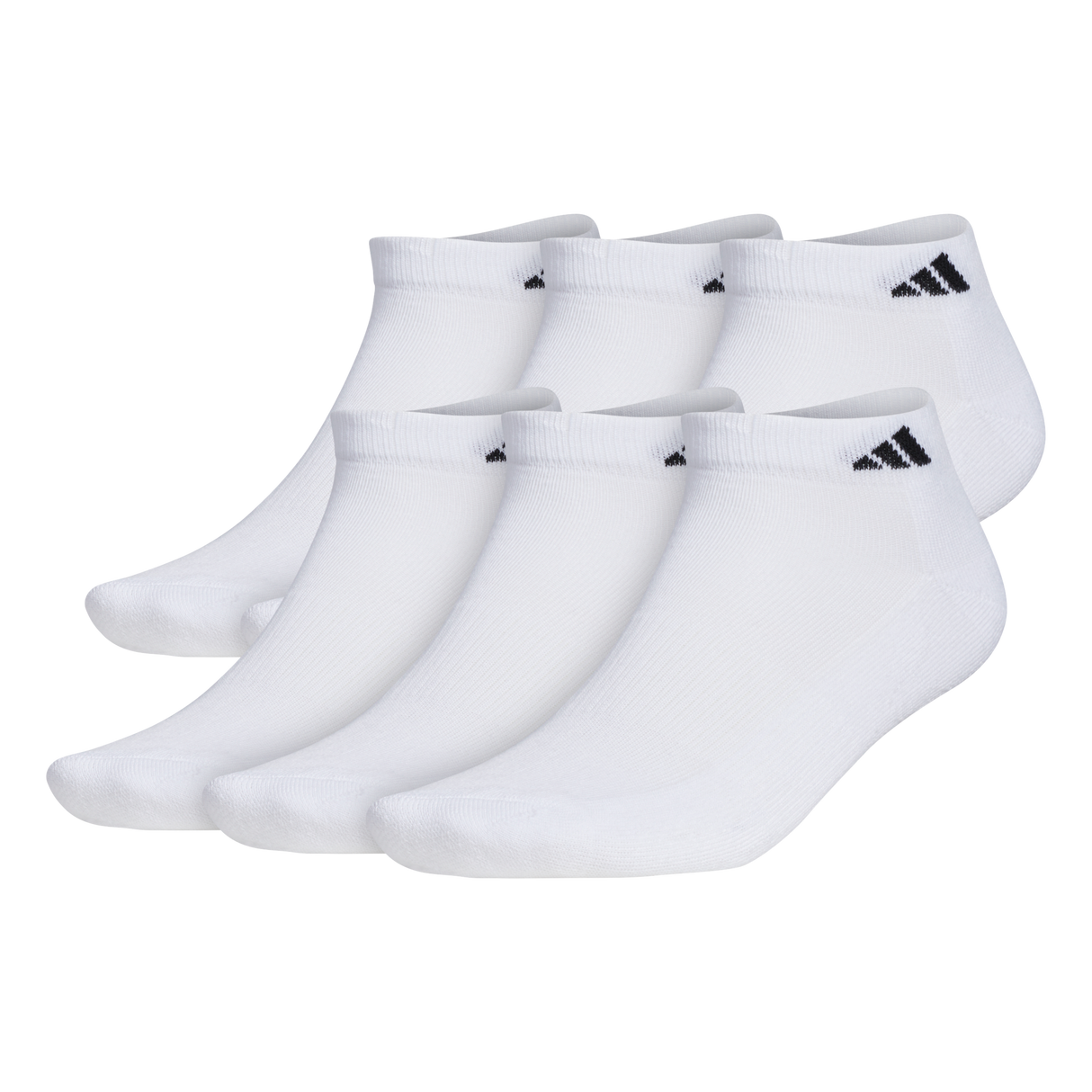 adidas Men's Athletic Cushioned 6-Pack Low Cut Sock-1