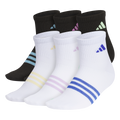 adidas Girl's Superlite 3.0 6-Pack Quarter Sock-1
