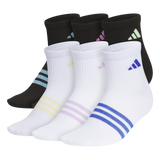 adidas Girl's Superlite 3.0 6-Pack Quarter Sock-1