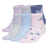 adidas Girl's Cushioned Graphic 6-Pack Quarter Sock-1
