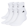 adidas Men's Classic Cushioned 6-Pack Quarter Sock-1