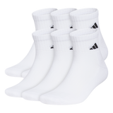 adidas Men's Classic Cushioned 6-Pack Quarter Sock-1