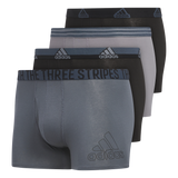 adidas Men's Stretch Cotton 4-Pack Trunk-1