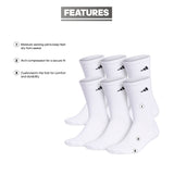 adidas Men's Athletic Cushioned 6-Pack Crew Sock-2