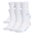 adidas Girl's Athletic Cushioned 6-Pack Crew Sock-1