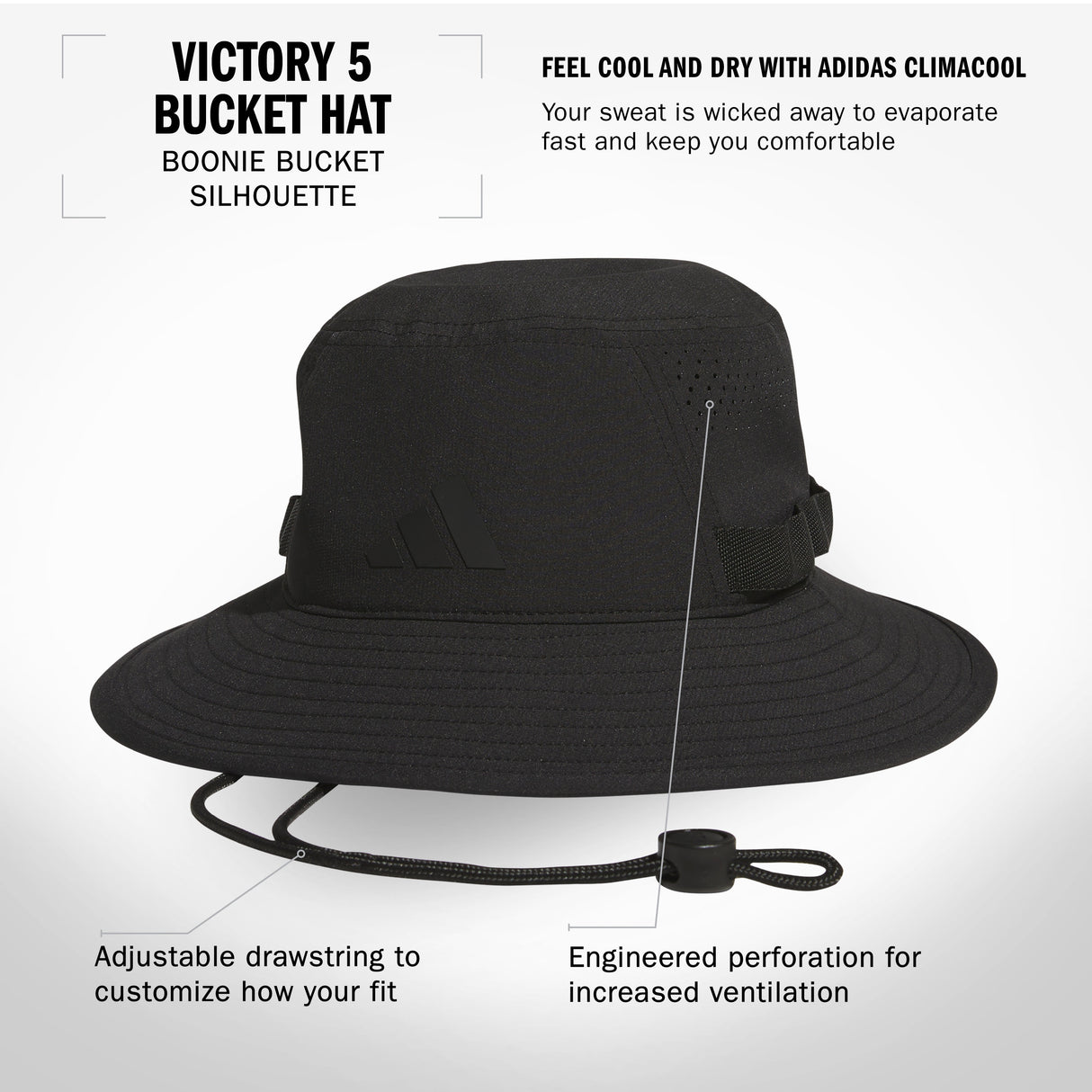 adidas Men's Victory 5 Bucket Hat-2