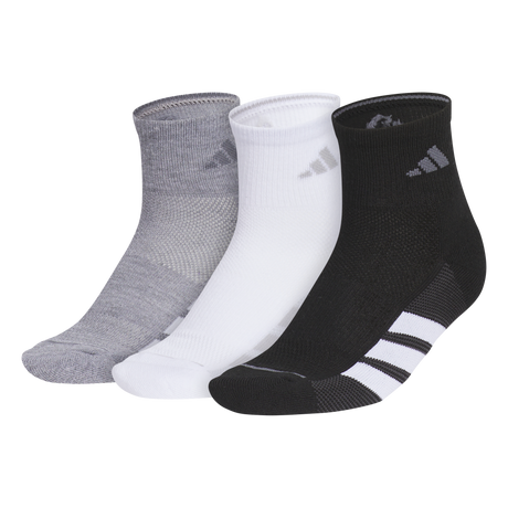 adidas Women's All Day Training 3-Pack Quarter Sock-1