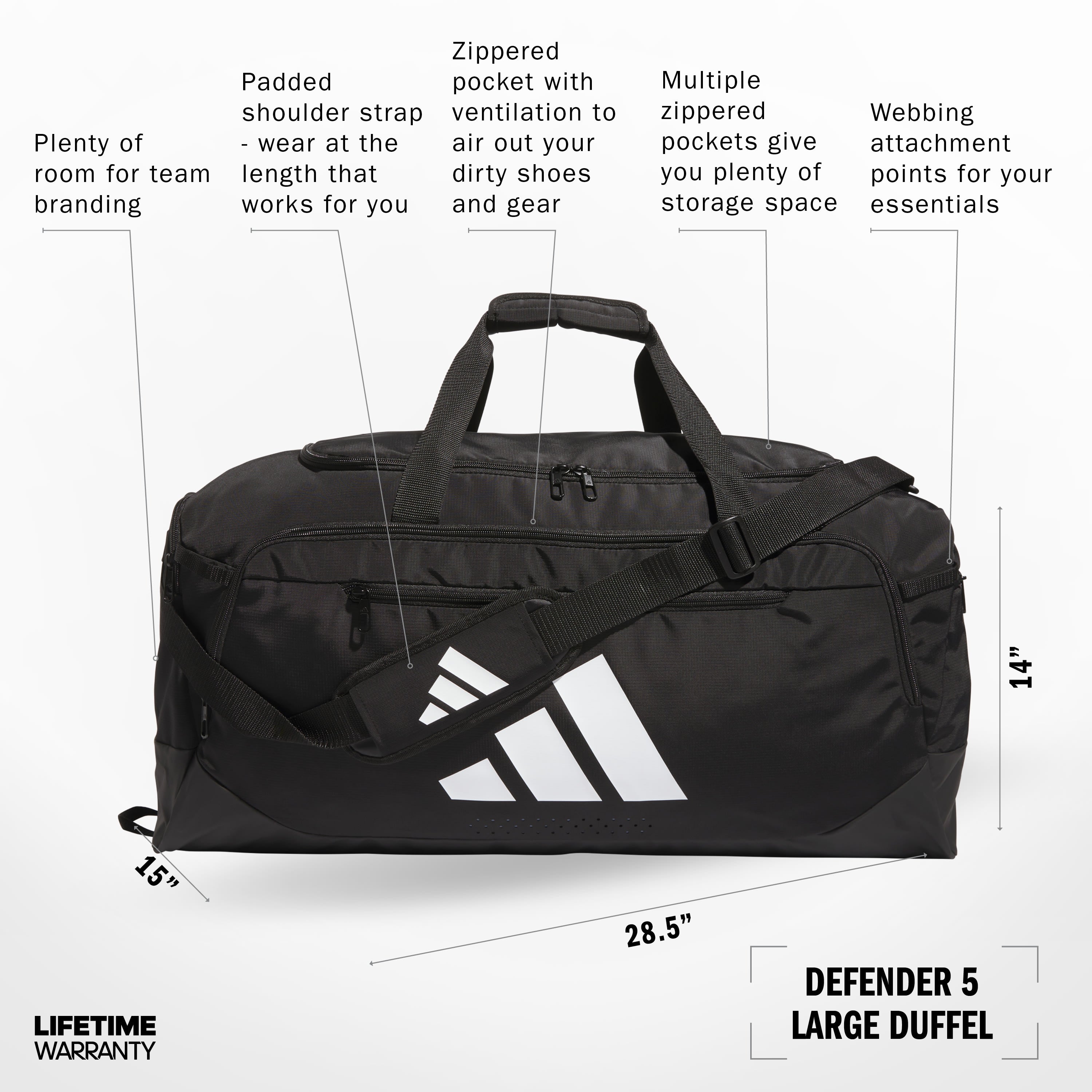 adidas Defender 5 Large Duffel | League Outfitters