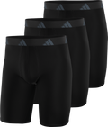 adidas Men's All Day Microfiber 3-Pack Long Boxer Brief-1
