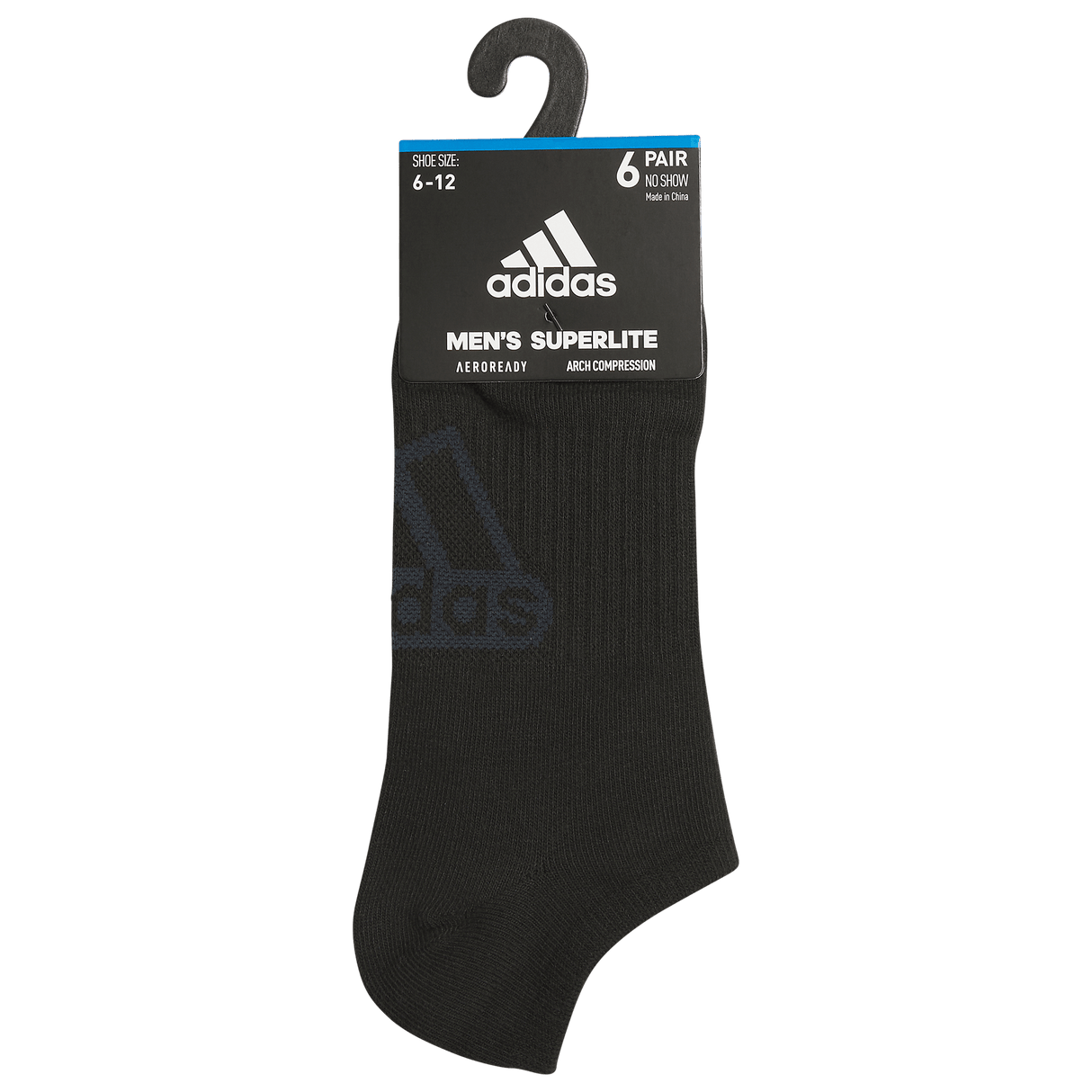 adidas Men's Superlite Classic 6-Pack No Show Sock-8