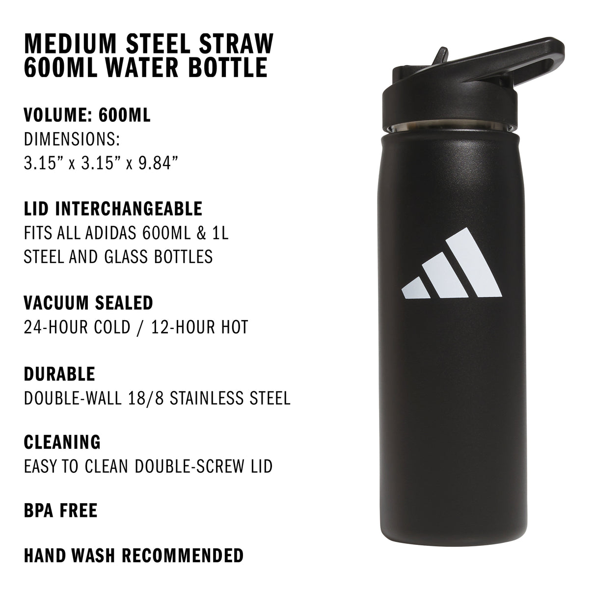 adidas M Steel Straw 600 Metal Bottle-2