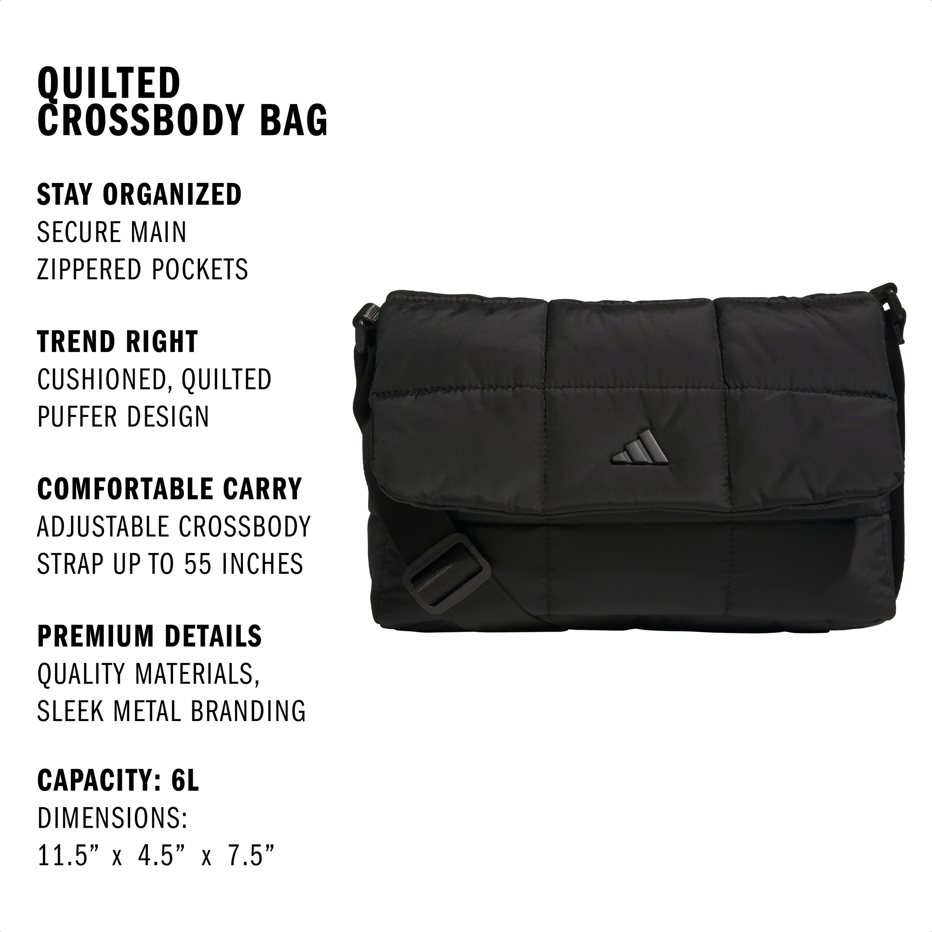 adidas Quilted Crossbody | League Outfitters