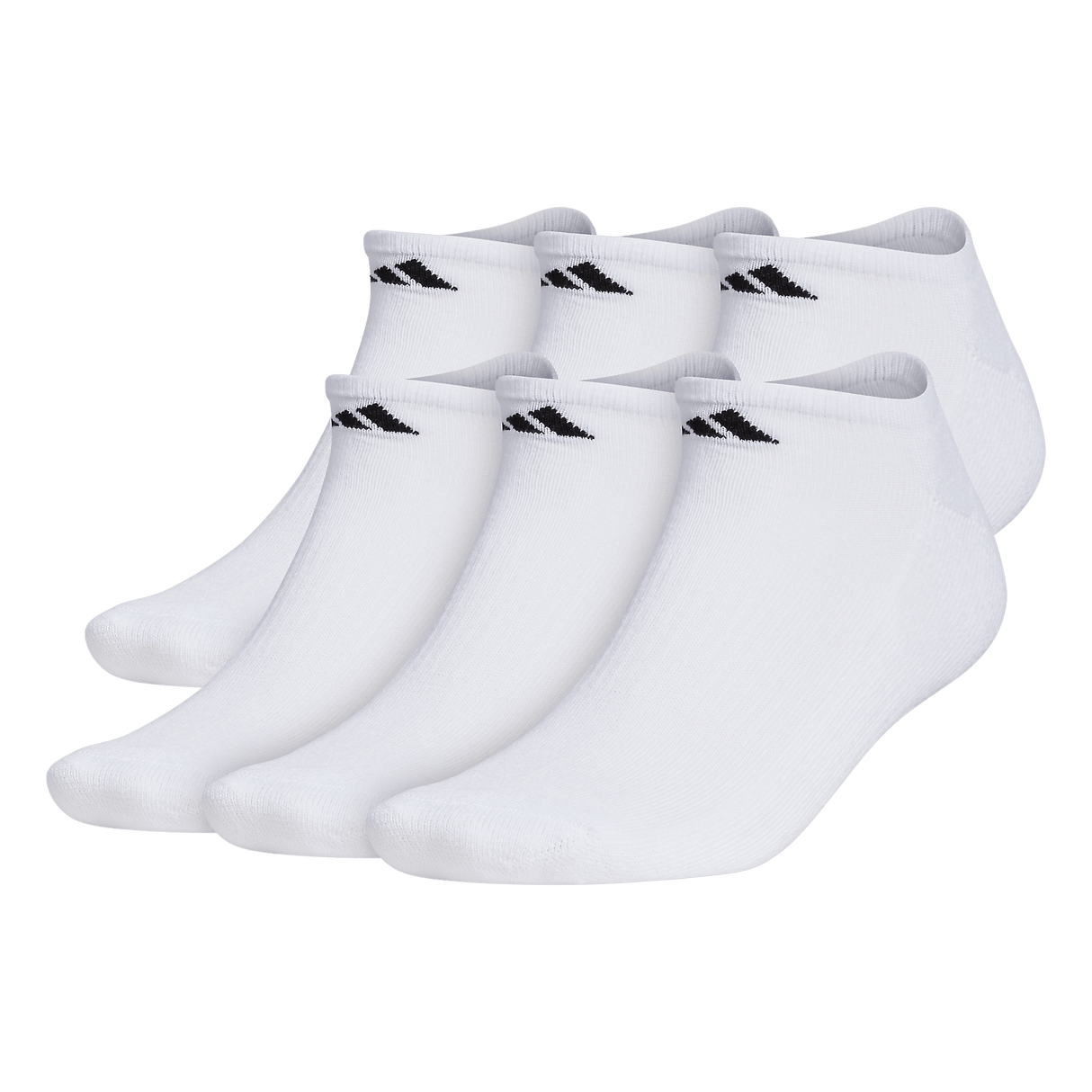 adidas Men's Athletic Cushioned 6-Pack No Show Sock-1