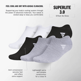 adidas Women's Superlite 3.0 6-Pack No Show Sock-2