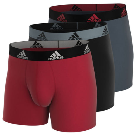 adidas Men's Stretch Cotton Trunks 3-Pack