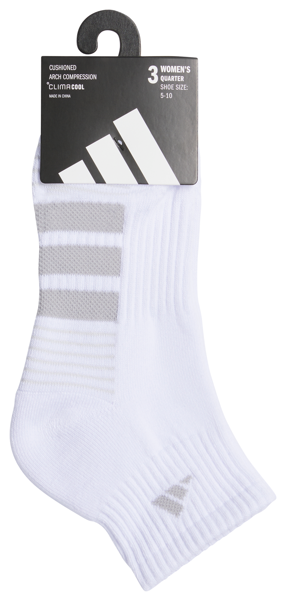 adidas Women's Cushioned 4.0 3-Pack Quarter Sock-5