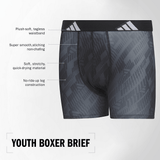 adidas Youth Microfiber 4-Pack Long Boxer Brief-2