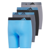 adidas Youth Microfiber 4-Pack Long Boxer Brief-3
