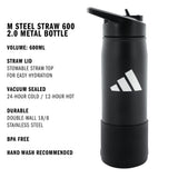 adidas M Steel Straw 600 2.0 Metal Bottle-2