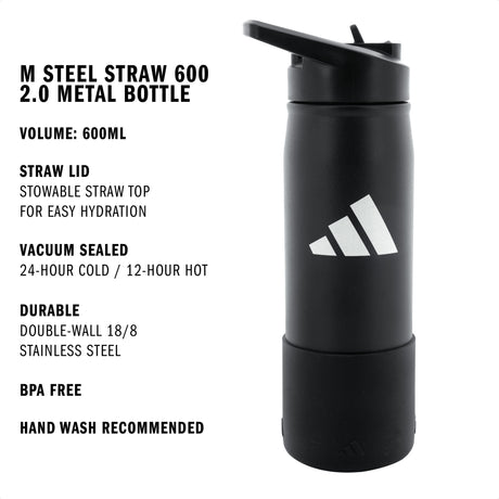adidas M Steel Straw 600 2.0 Metal Bottle-2