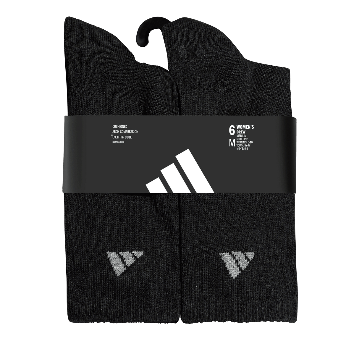 adidas Women's Athletic Cushioned 6-Pack Crew Sock-9