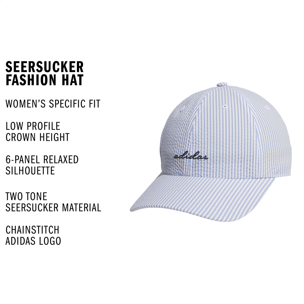 adidas Women's Seersucker Fashion Hat-2