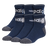 adidas Youth Blocked Linear II 6-Pack Quarter Sock-1