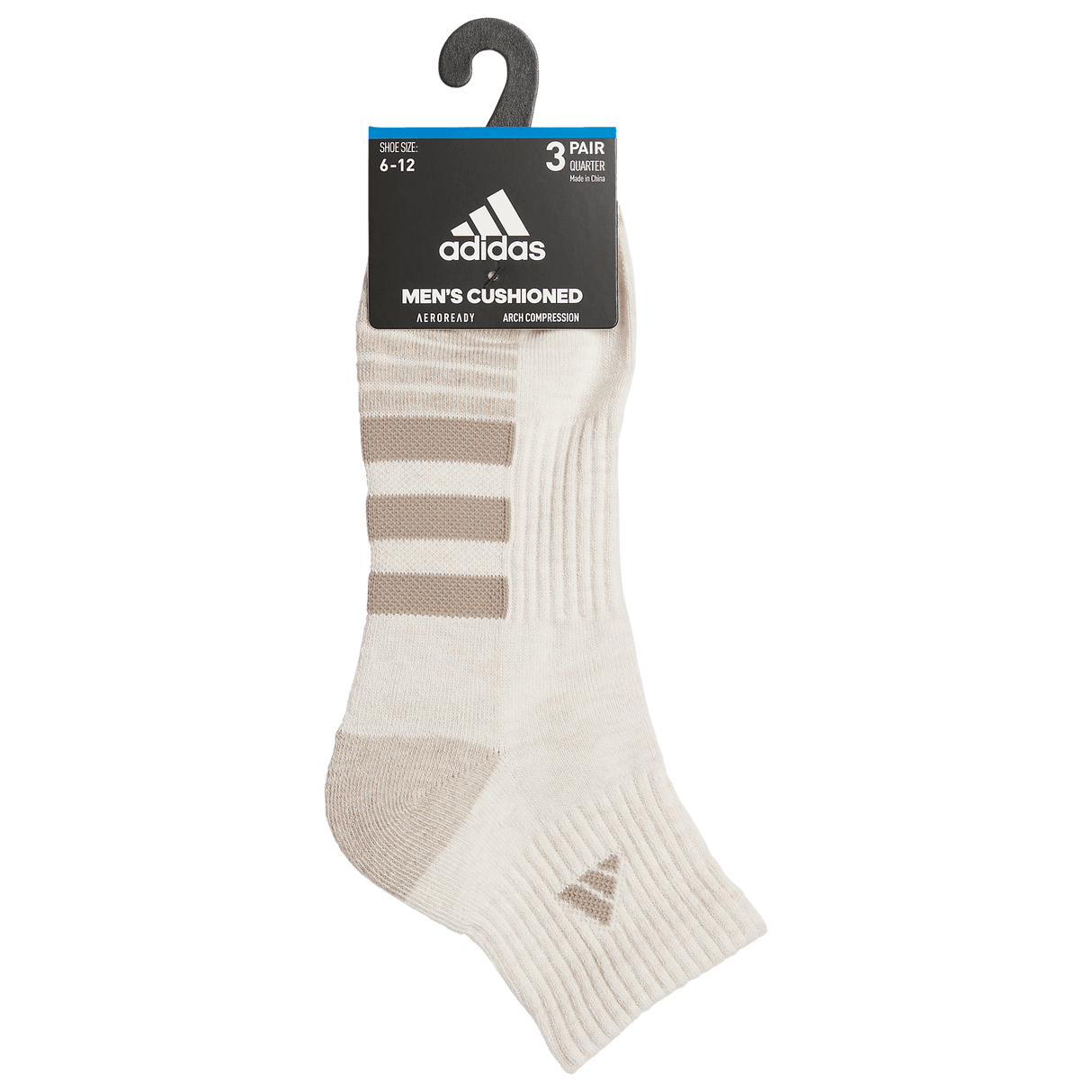 adidas Men's Cushioned 3.0 Color 3-Pack Quarter Sock-8
