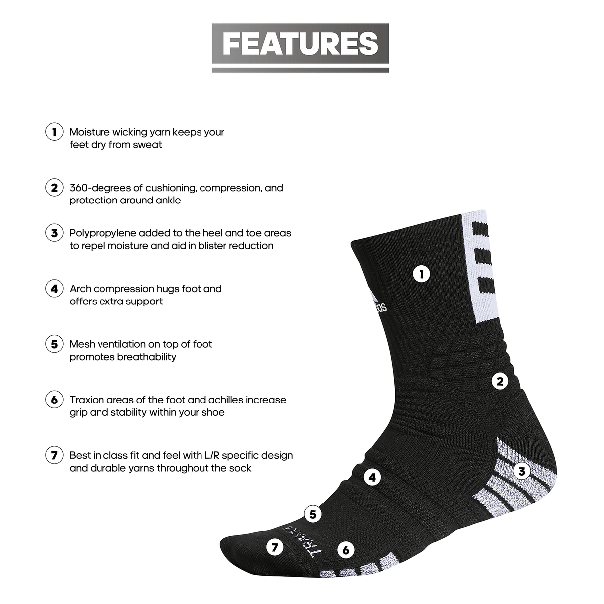 adidas Creator 365 Crew Sock-2