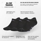 adidas Men's All Day Training 3-Pack No Show Sock-2