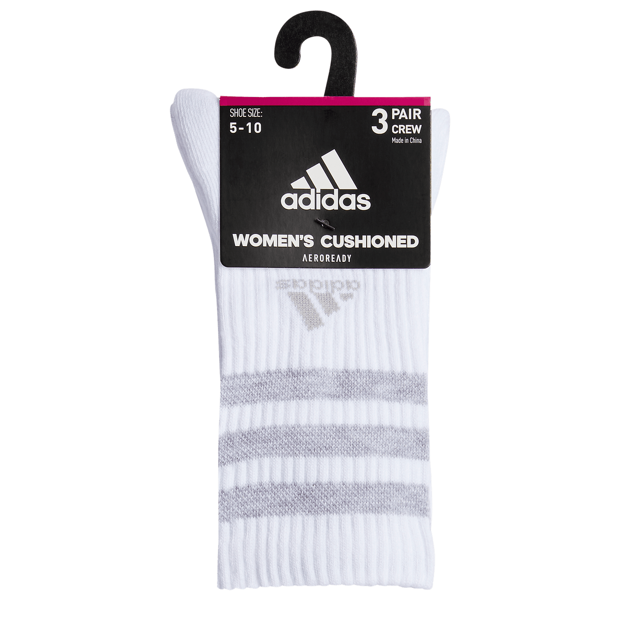 adidas Women's Cushioned 3-Stripe 3.0 3-Pack Crew Sock-8