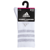 adidas Women's Cushioned 3-Stripe 3.0 3-Pack Crew Sock-8