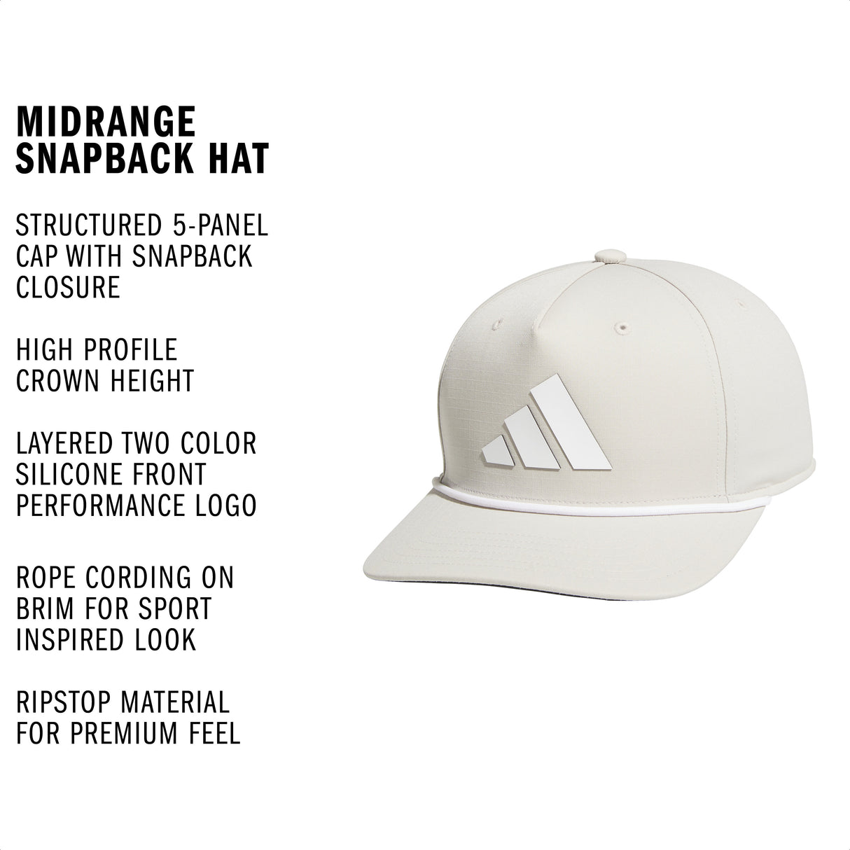 adidas Men's Midrange Snapback Hat-2