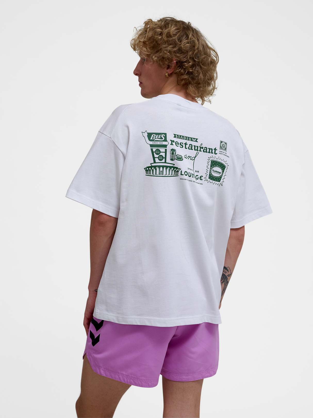 hummel Unisex Loose Short Sleeve T-Shirt Bees Stadium-4