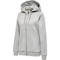 hummel Women's Red Heavy Zip Hoodie-1