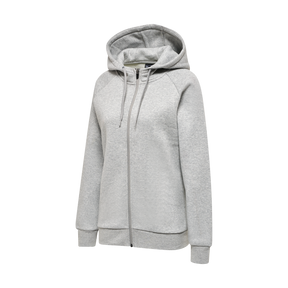 hummel Women's Red Heavy Zip Hoodie-1