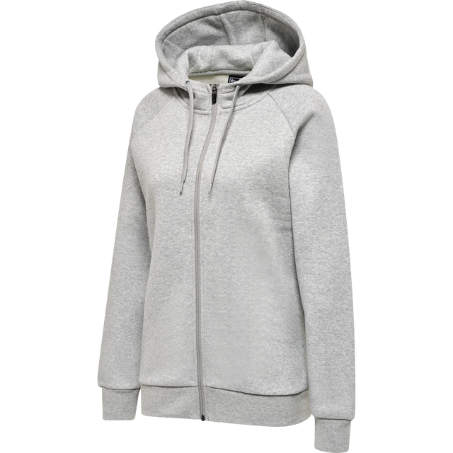 hummel Women's Red Heavy Zip Hoodie-1