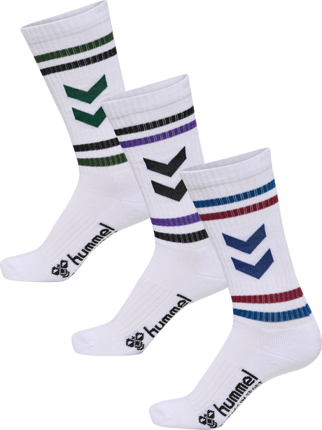 hummel Unisex 3-Pack Socks Chevron High Retro-1