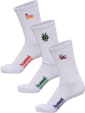 hummel Unisex 3-Pack Socks Embroidery-1