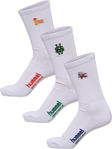 hummel Unisex 3-Pack Socks Embroidery-1