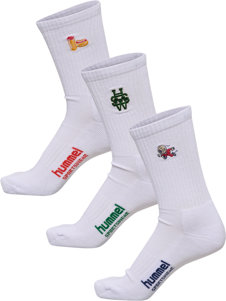 hummel Unisex 3-Pack Socks Embroidery-1