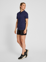 hummel Women's Red Stretch Polo-4