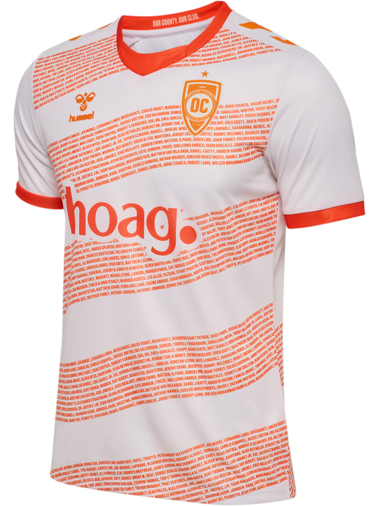 hummel Unisex Orange County 25 Away Short Sleeve Jersey-1