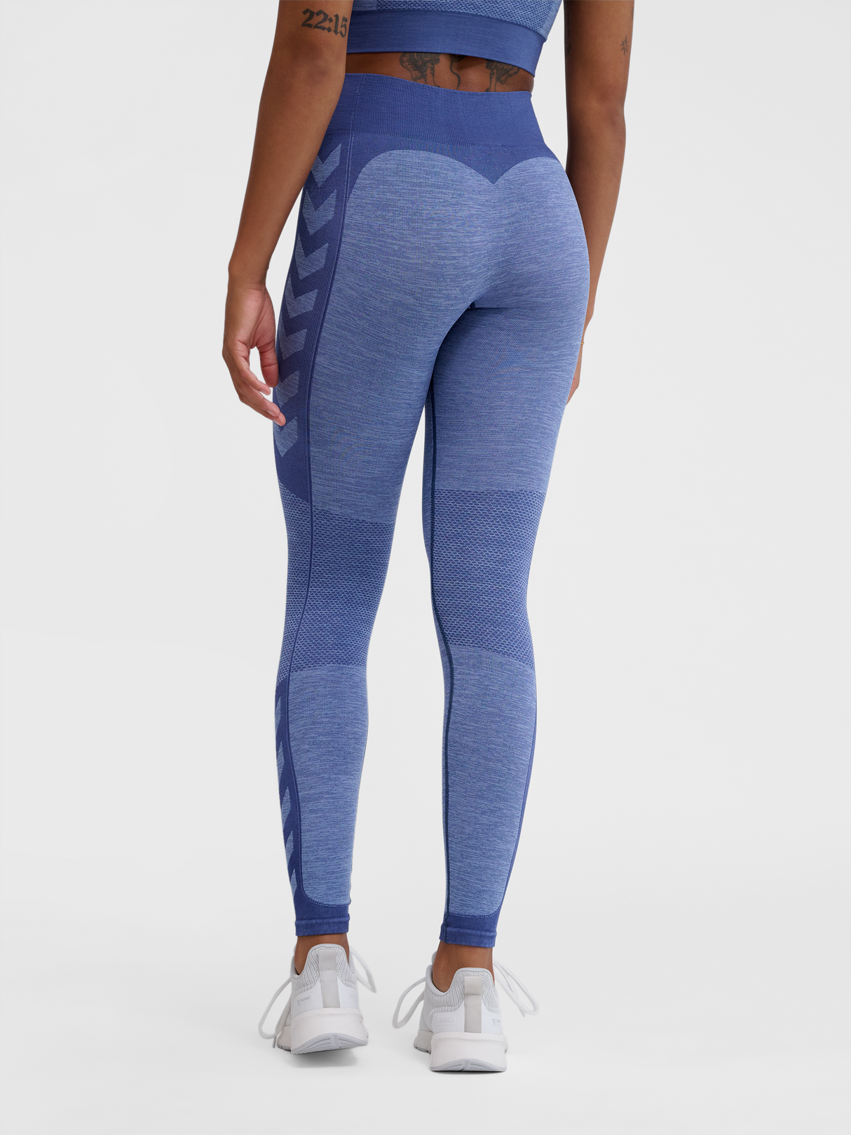 hummel Women's Mindful Training Shine Seamless Mid Waist Tights-4