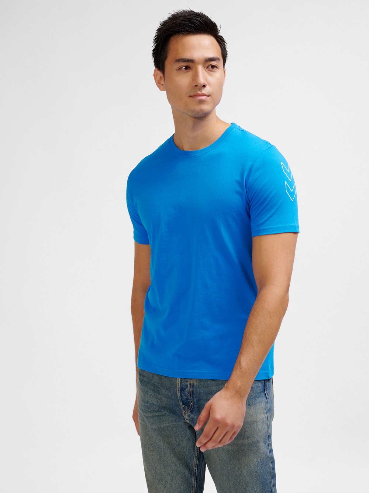 hummel Men's Elemental Chevron Cotton Tee-5