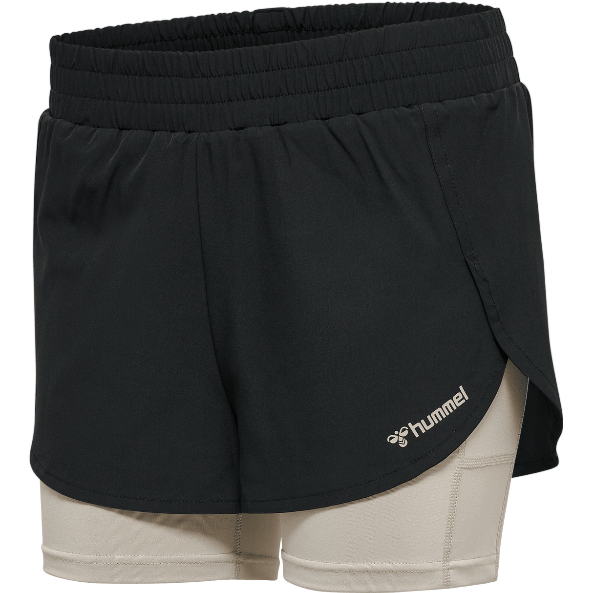 hummel Women's Mindful Training 2 In 1 Track Shorts-1