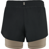 hummel Women's Mindful Training 2 In 1 Track Shorts-5
