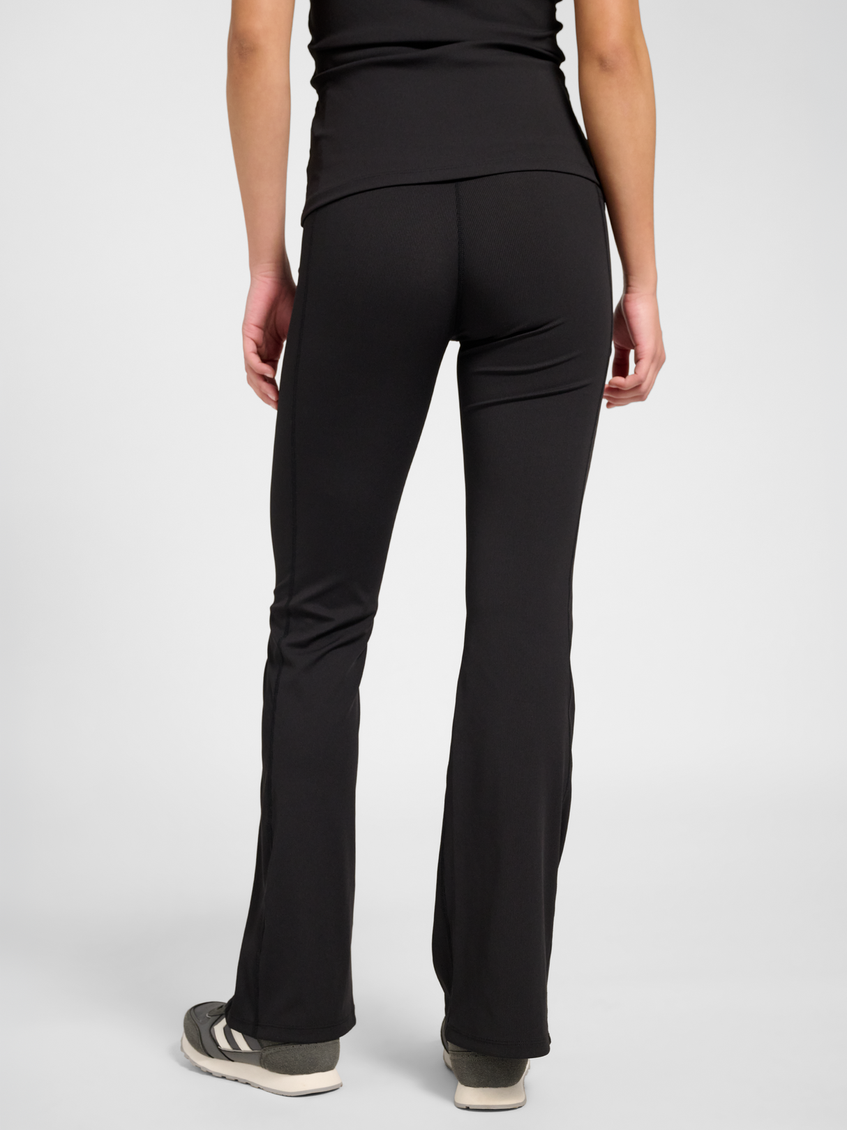 hummel Women's Prima Rib Straight Leg High Waist Tights-5