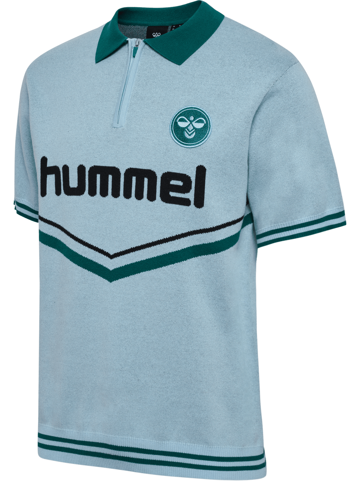 hummel Men's Knit Half-Zip Polo Shirt-1